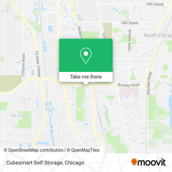 Cubesmart Self Storage map