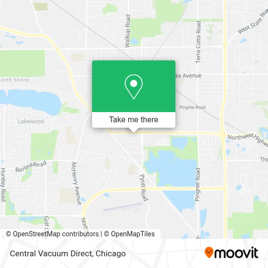 Central Vacuum Direct map