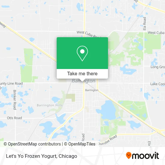 Let's Yo Frozen Yogurt map