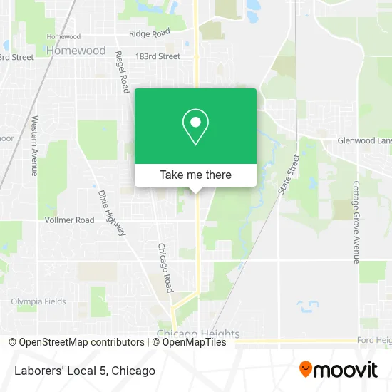 Laborers' Local 5 map