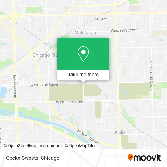 Cpcke Sweets map