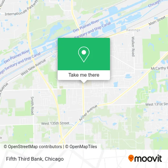 Fifth Third Bank map