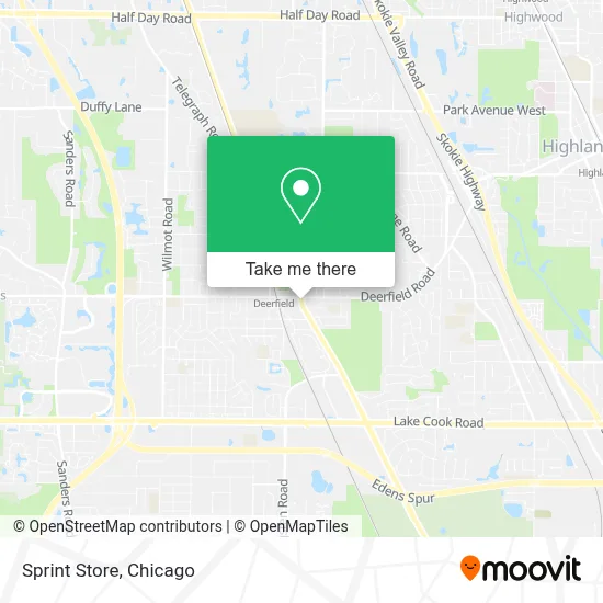Sprint Store map