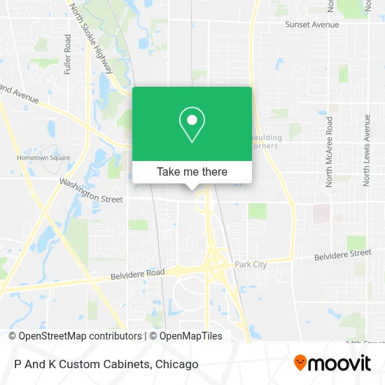 P And K Custom Cabinets map