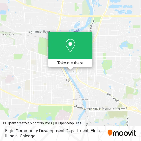 Elgin Community Development Department, Elgin, Illinois map