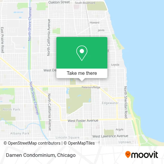 Damen Condominium map