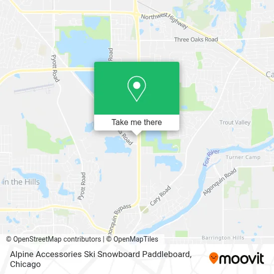 Alpine Accessories Ski Snowboard Paddleboard map