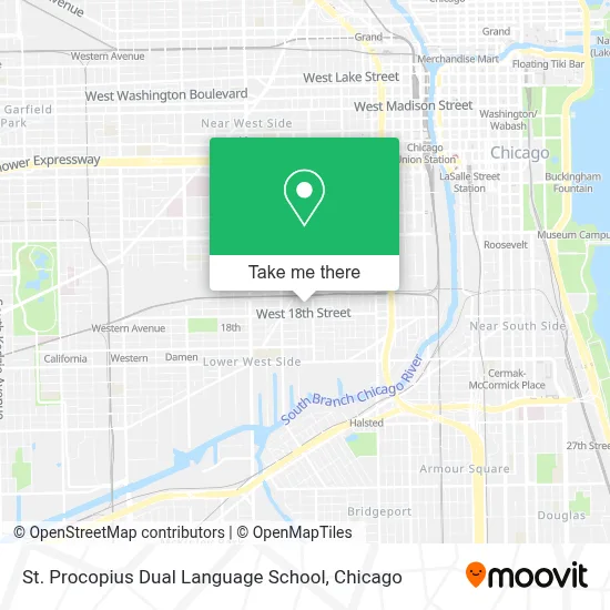 St. Procopius Dual Language School map