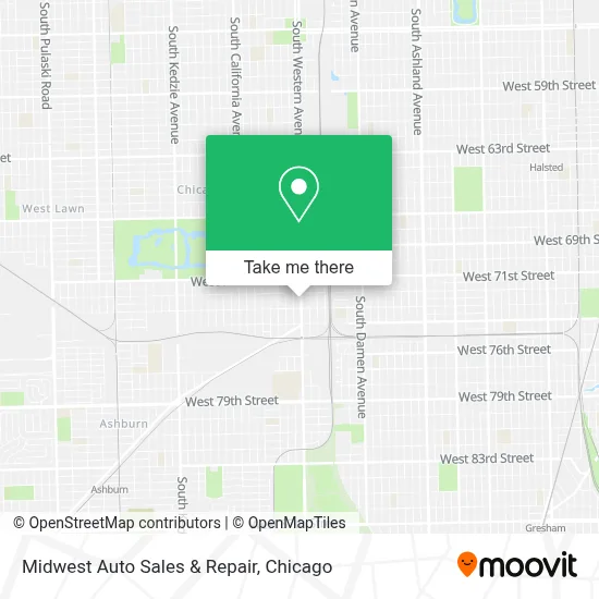 Midwest Auto Sales & Repair map