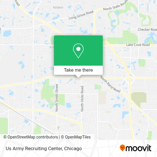 Us Army Recruiting Center map