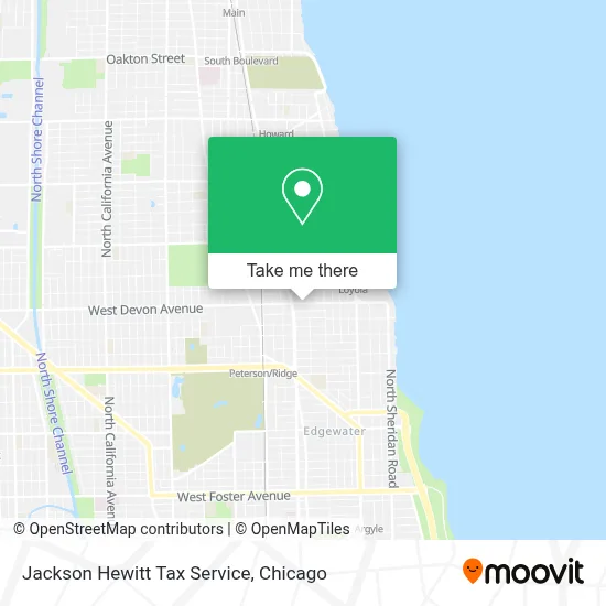 Jackson Hewitt Tax Service map