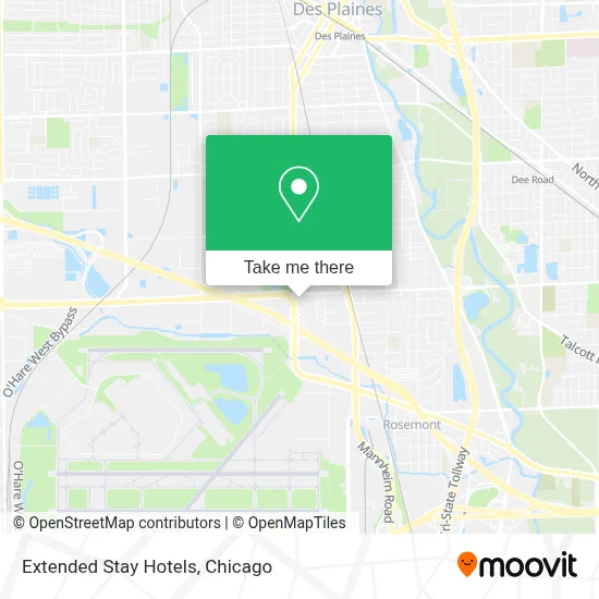 Extended Stay Hotels map