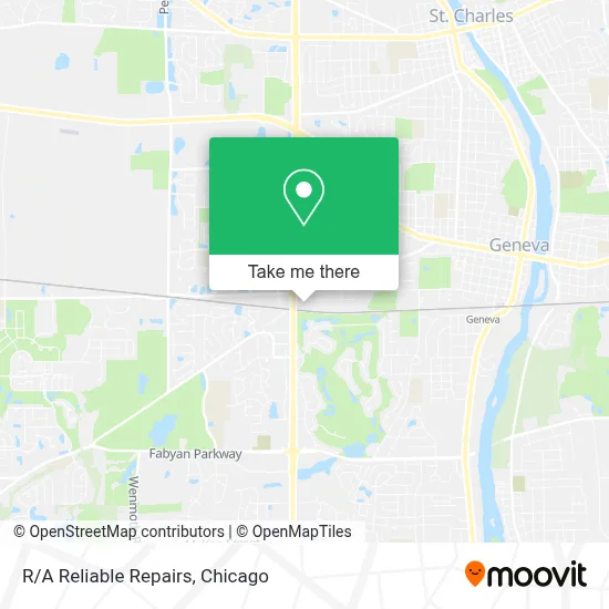 R/A Reliable Repairs map