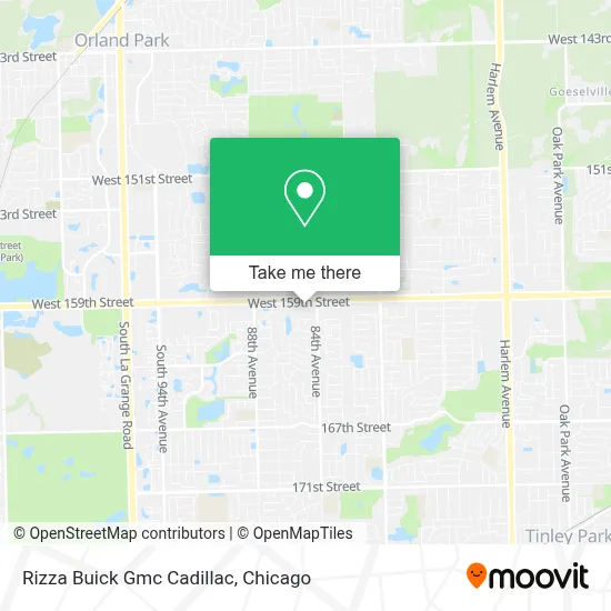 Rizza Buick Gmc Cadillac map