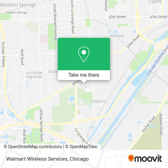 Walmart Wireless Services map