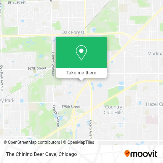The Chinino Beer Cave map
