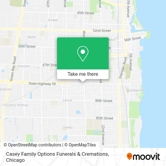Casey Family Options Funerals & Cremations map