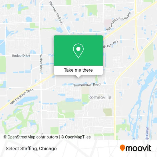 Select Staffing map