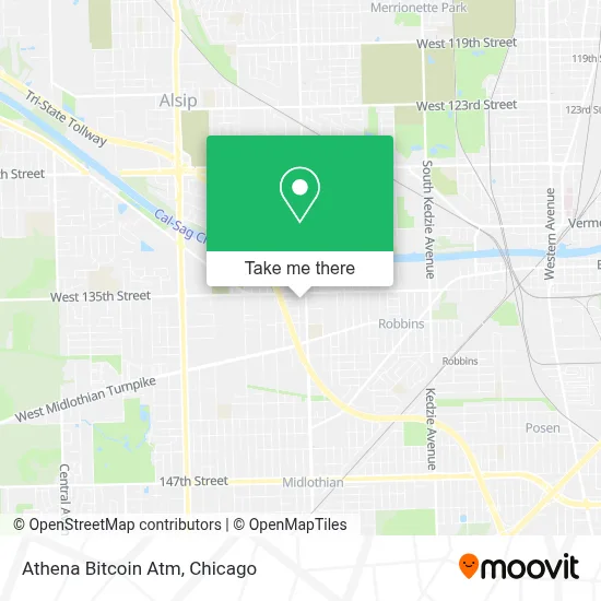 Athena Bitcoin Atm map