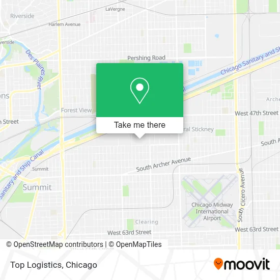Top Logistics map