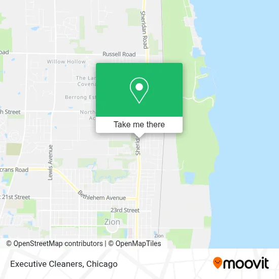 Executive Cleaners map
