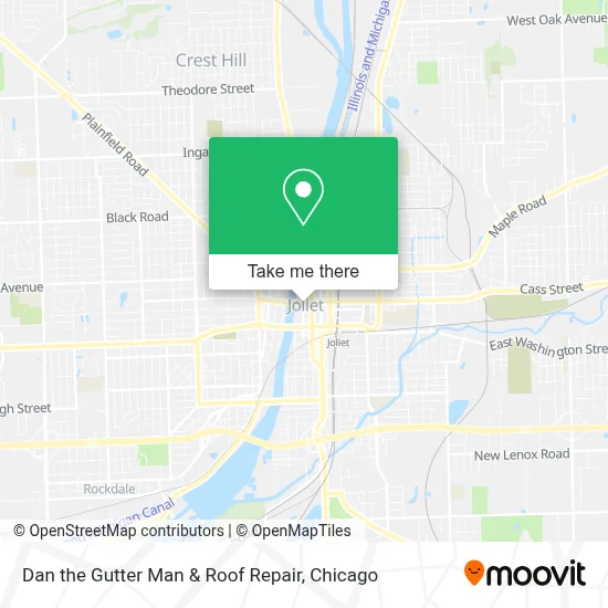 Dan the Gutter Man & Roof Repair map