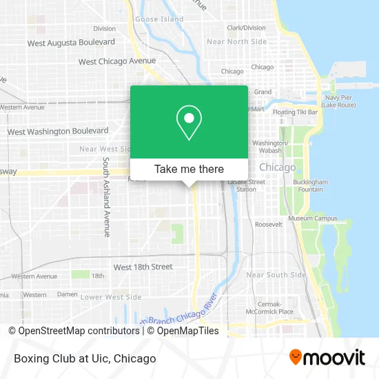 Boxing Club at Uic map