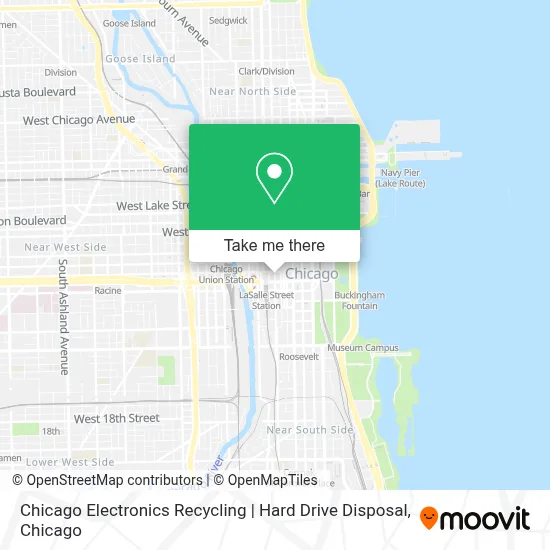 Chicago Electronics Recycling | Hard Drive Disposal map