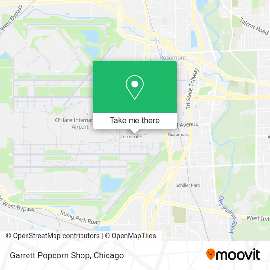 Garrett Popcorn Shop map