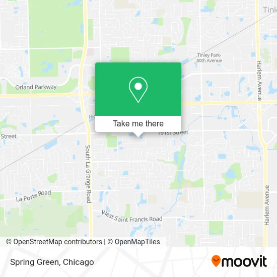 Spring Green map