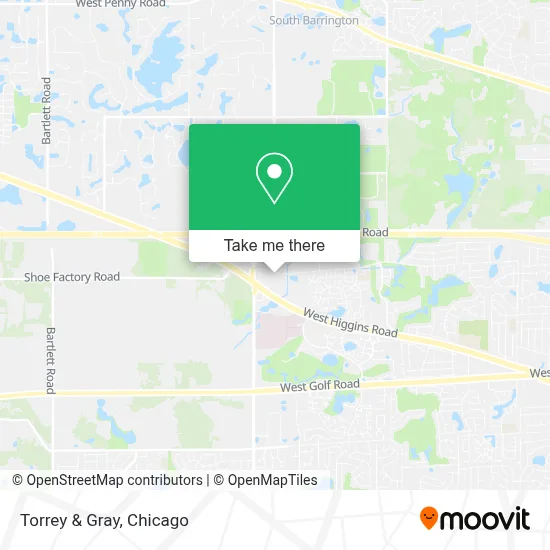 Torrey & Gray map