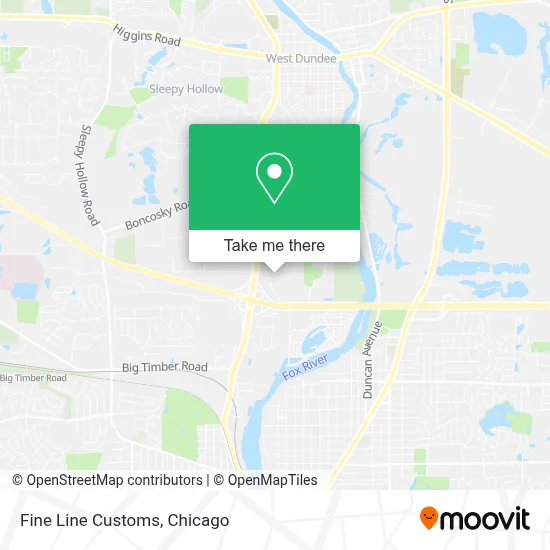 Fine Line Customs map