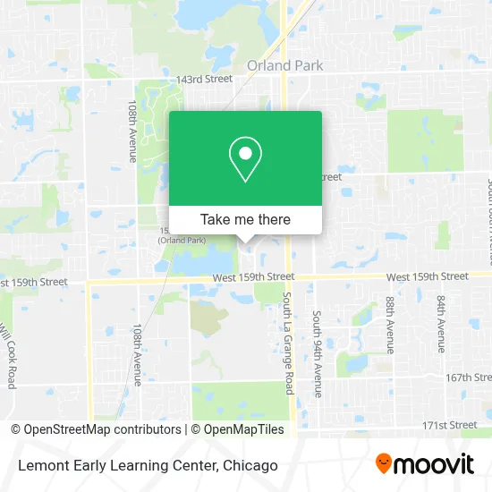 Lemont Early Learning Center map