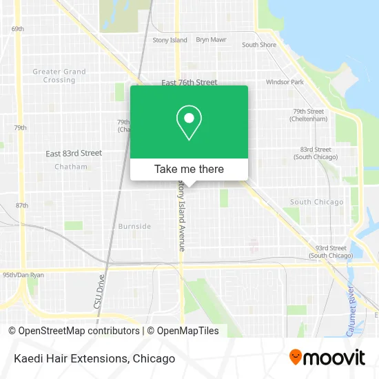 Kaedi Hair Extensions map