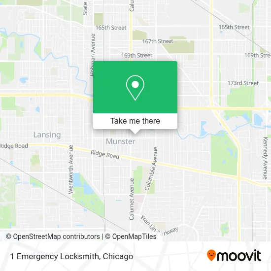 1 Emergency Locksmith map