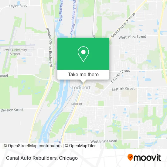 Canal Auto Rebuilders map