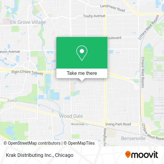 Krak Distributing Inc. map
