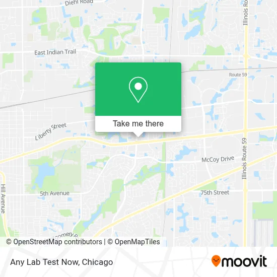 Any Lab Test Now map