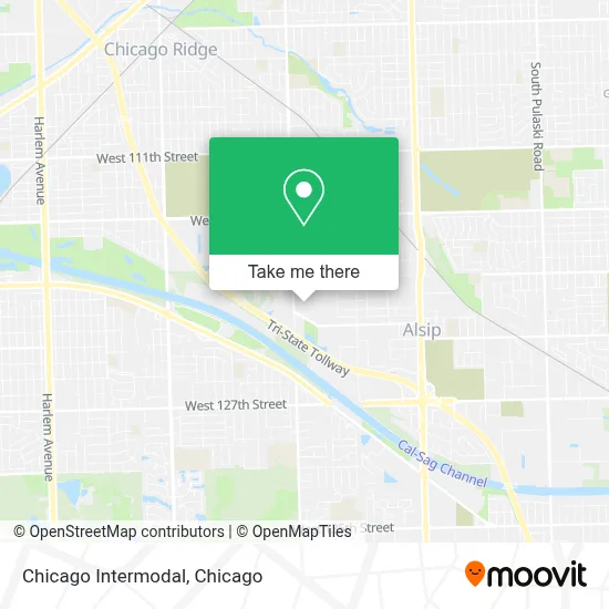 Chicago Intermodal map