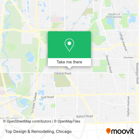 Top Design & Remodeling map