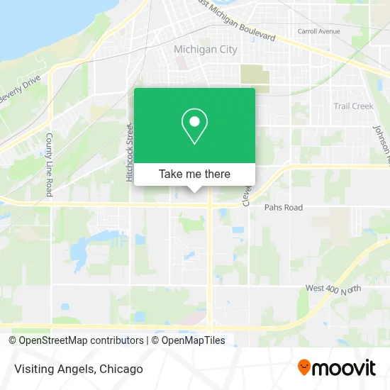 Visiting Angels map