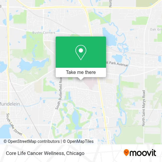 Core Life Cancer Wellness map