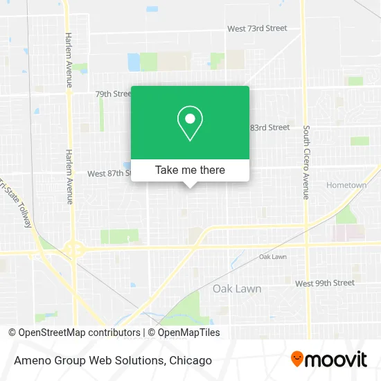 Ameno Group Web Solutions map