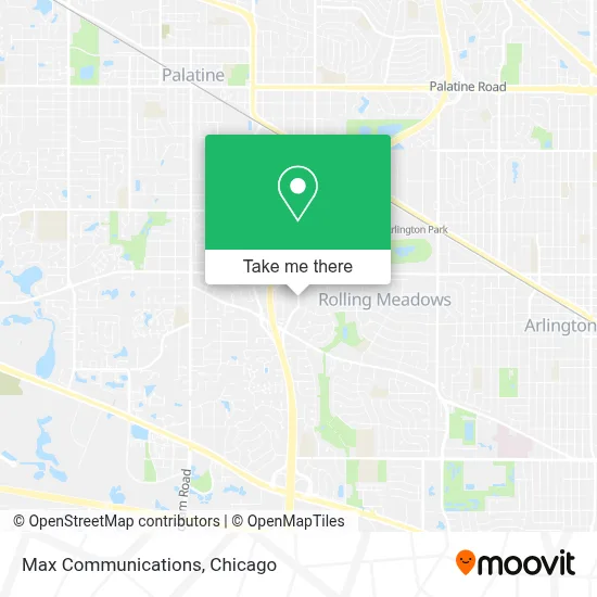 Max Communications map