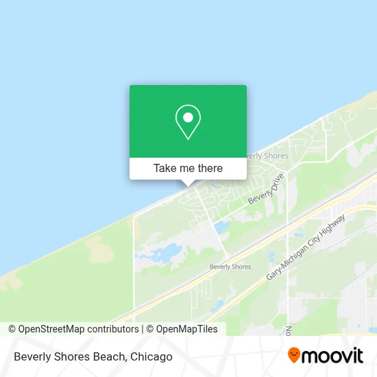 Beverly Shores Beach map