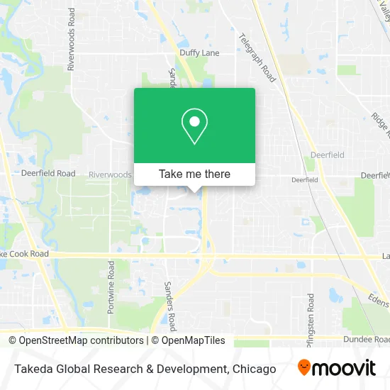 Takeda Global Research & Development map
