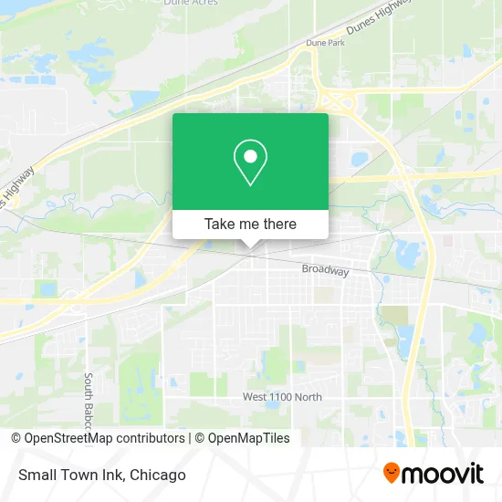 Small Town Ink map