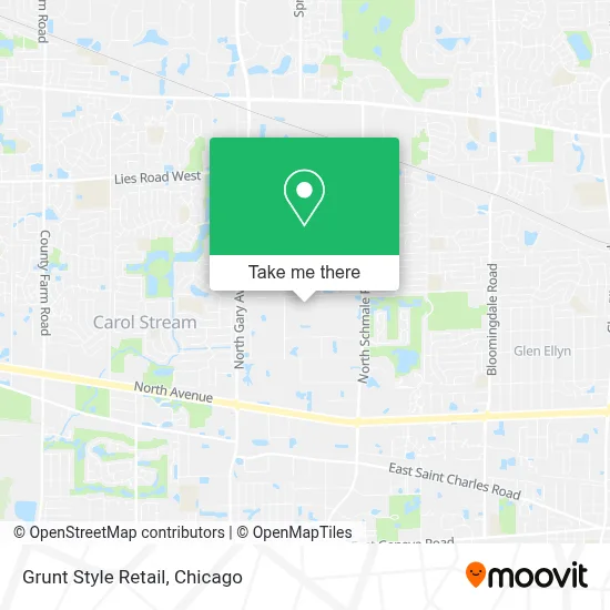 Grunt Style Retail map