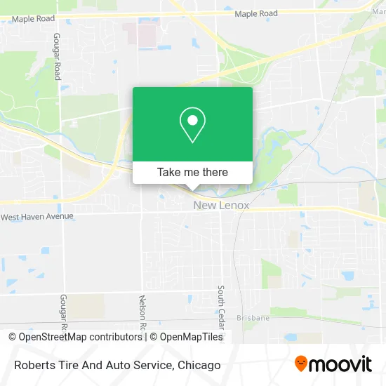 Roberts Tire And Auto Service map