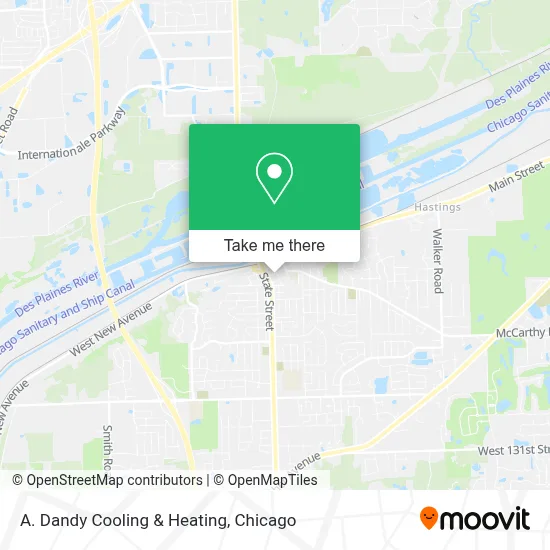 A. Dandy Cooling & Heating map